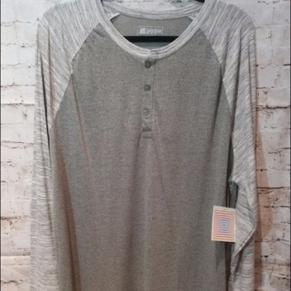 LuLaRoe Other - NWT! LuLaRoe Mark Men’s Raglan T Grey XXL